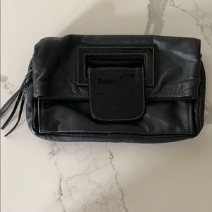 Black Leather Bag from Florence, Italy